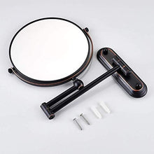 Specchio Specchio per Trucco Pieghevole da Bagno, 1x / 3X Specchio ingranditore Rotante da Parete Specchio da Barba telescopico a Sospensione Specchio cosmetico bifacciale Senza Gioco
