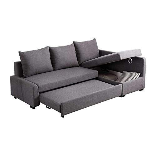 SND-A Divano Convertibile Divano Letto con Letto Estraibile, Lussuoso Soggiorno Moderno Doppio Divano Letto Pieghevole, Biancheria Imbottita Moderna Convertibile Futon Pieghevole Futon Divanobed - Arredi Casa