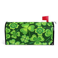 Clovers Shamrocks Happy St Patrick's Day Copre postali magnetico grande cassetta postale Wrap Garden Yard Home Decor Oversize 64,8 x 53,3 cm