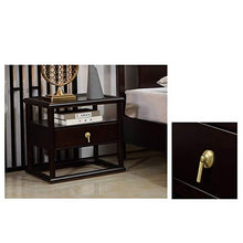 Comodini Moderna Comodino in Legno con cassetto dell'organizzatore Governo di immagazzinaggio Modo Mini Escursioni Camera Comodino Mobili Creativo Comodini Letto (Color : Ebony)