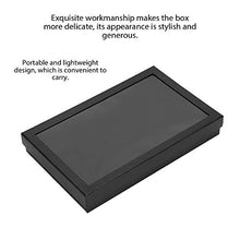 NATRUSS 8.7 * 5.9 * 1.2 Pollici Contenitore per Gioielli Contenitore per Gioielli Contenitore per Gioielli Comodo Ufficio Portatile Robusto e Durevole per la casa(Black)