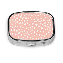 Scatola quadrata per pillole medicinali leopardo rosa moda pillola organizzatore viaggio pillole dispenser per vitamine integratori