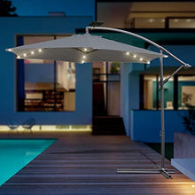 Hengda Patio Umbrella - Ombrellone a 36 LED, con telecomando, impermeabile, senza fili, per giardino, spiaggia, barbecue e campeggio