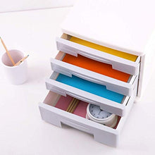 Archivi di File Forniture di Alta qualità Livelli Alto-Trasparente Resina cassetti Data Storage Box Office Tavolo Desktop Cupboard Pp di plastica - 26.5x34.4x25cm libreria (Color : White)