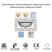 Cerames Juanetta - Lavabi da appoggio rotondi messicani | Lavabo Talavera in ceramica 40 cm dal Messico | Motivi decorativi colorati