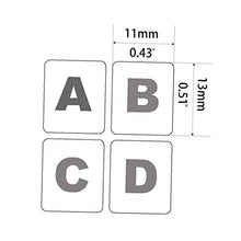 Keyboard Stickers Sostituzione Inglese Non Trasparente Con Sfondo Nero Su Bianco Lettering Per Notebook Desktop Decorazione Parete 3pcs
