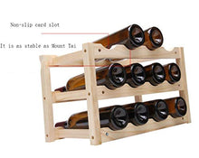 Buy and buy at Brandon Creative Wine Rack Wood Ornaments Home Pine Wine Shelf Wine Cabinet Shelf Wooden Display StandWoodA