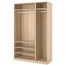 PAX armadio 150x58x94 in bianco effetto rovere tinto