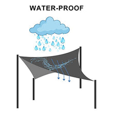 Bluecool Vela Ombreggiante Impermeabile 4X5m Tenda a Vela Ombreggiante Anti-UV Impermeabile Resistente a Strappi Protezione Solare Facile da Installare per Giardino Verande Cortile, Arancia