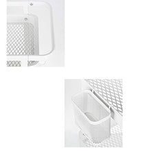 WangQ Rack da Cucina in Acciaio al Carbonio a Tre Piani Carrello portaoggetti Mobile conveniente Rack di Grande capacità Bianco 45X32.5X76CM carrellino Cucina (Color : A)