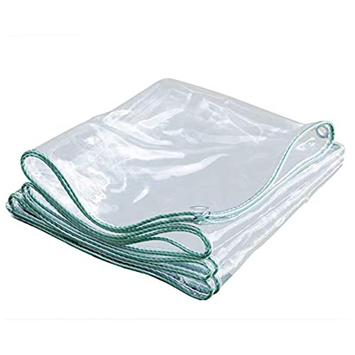 SHIJINHAO Copertura del Telo Resistente All'aperto, 0.3mm PVC Orlo Antivento Antivento Impermeabile con Gli Occhielli in Metallo for Mobili da Giardino, Serra, Copertura del Carico, 18 Taglie
