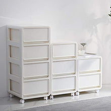 QiHaoHeji - Cassetto portaoggetti Portatile, in plastica, per Armadio, Abbigliamento, Armadio, plastica, Bianco, 45.5x36x41.5cm