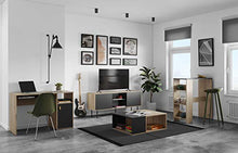 Temahome Tavolo da Bar Gavarnie, Particle Board, Beige/Nero (Oak & Black), 94 x 40 x 101 cm