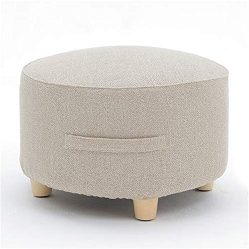 Sgabello moderno Sgabelli di legno semplici della decorazione della famiglia di stile nordico con la sedia rotonda del poggiapiedi dell'ottomano degli sgabelli bassi di legno smontabili e lavabili del