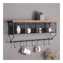 LYM &ripiano di stoccaggio Rack a Parete, Arte di Ferro cassetto Rack di stoccaggio Sfondo Decorativo Bagagli mensola della Cucina di Finitura Shelf Scaffale di Finitura