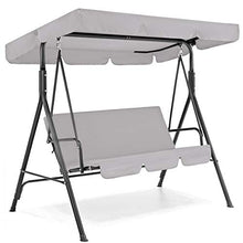 DERCLIVE - Set di copertura per dondolo impermeabile e copriletto, per dondolo da giardino, verde/caffè/beige