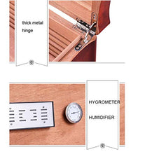 Accessori del sigaro Corrosione Cigar Humidor Cedar legno foderato Desktop Cigar Humidor Dargong modello Top 100 Capacità Cigar Box Giorno del Ringraziamento Idea a padre husabnd Buon apporto di umidi