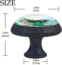 Tartaruga Sott'acqua Pomelli per Porta Set di 4 Pomelli per Mobili Manopole per Cassetti Cucina Armadio Vetro