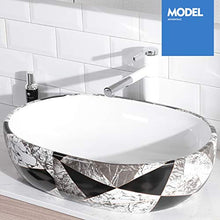 Lavandini bagno Lavelli da Bagno Lavabo in Ceramica Semplice Bagno Vanità Regalo in Stile Grigio Bianco e Nero (Color : Bianca, Size : 59.5x42.5x16cm)