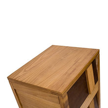 Rebecca Mobili Armadietto Comodino 5 Cassetti Legno Beige Marrone Stile Contemporaneo Camera da Letto Corridoio (cod. RE4659)