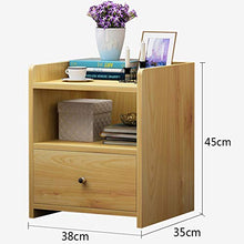XiuHUa Comodino Comodino Semplice Comodino con Doppio cassetto Comodino Semplice Comodino per Camera da Letto Armadio per ripostiglio Colore del Legno Mobili da Camera da Letto