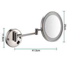 HGXC Specchi da Parete Specchio da Trucco Specchio da Bagno Specchio da Bagno Installazione Nascosta con Regolabile Estensibile da 8 Pollici