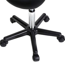 ZXYDD - Sgabello a sella con piedini piatti, girevole, regolabile, girevole, con sollevamento a gas, per parrucchieri, manicure, estetica, massaggi, spa, salone, sgabello nero