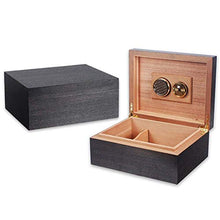 L.BAN Humidor patinato Opaco Humidor in Legno di Cedro Spagnolo Mobile per sigari Atmosfera Classica Piccola