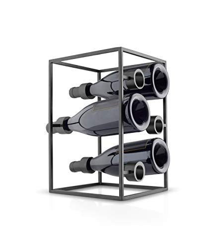 EVA SOLO Wine Cube Nordic Kitchen , Porta Bottiglie Di Vino, In Acciaio E Grigio, , Unisex