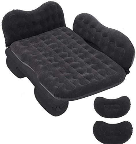 Lettino da viaggio Letto gonfiabile Motivo a onde doppio ingranaggi Tornio floccato Materasso Viaggi testa dell'automobile di Guardia cuscino d'aria letto multifunzionale auto gonfiabile Bed 5-21