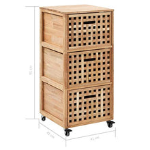 vidaXL Armadietto da Bagno Elegante Ampio Mobiletto Pratico Comodo Utile Robusto Solido Durevole Resistente 41x41x91 cm in Legno Massello di Noce