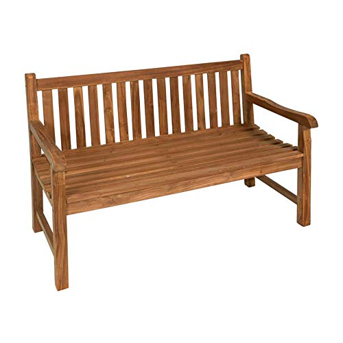 Gartentraum Panchina da Giardino in Teak per 2 Persone - Panchina in Legno Beron