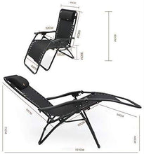 Sedia a sdraio pieghevole da 200 kg, reclinabile, da giardino, spiaggia, campeggio, patio, marrone, con cuscino per il collo