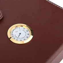 HGY Mini Cuoio Portatile Humidor Cigar Box Legno di Cedro portasigarette Contenitore di immagazzinaggio (Brown)