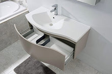 Mobile bagno sospeso LENA 1000 talpa opaco - specchio a scelta opzionale, Specchio:Senza specchio, Piletta Pop-up:Con piletta Pop-up