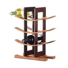 Lasamot Scaffale per Vino in Legno Scaffale per Vino in Legno Semplice Moderno Portabottiglie per Vino in Legno massello Naturale per Cucina/Sala da Pranzo/dispensa/Armadio