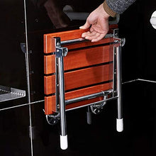 HYYDP Bagno Sgabello Pieghevole Doccia in Legno/sgabelli da Bagno Sgabello da Parete Be Applicable Compatible for Doccia Sgabello Pieghevole in Legno massello Cambia Scarpe Sgabello Be Applicable co