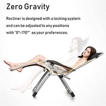 Lettini prendisole Reclinabili, Sedia reclinabile Zero Gravity Sedia da giardino reclinabile Zero Gravity, Lettino prendisole pieghevole per la casa con cuscini, Sedia reclinabile per patio Lettino pr