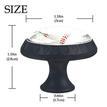 Baseball da muro 4 PCS Pomelli per Porta, Pomolo per Mobile, Pomelli per Mobili con Viti, Maniglia per Armadietto, Pomelli per Porta, Pomelli per Cassetti per Porta, Armadio, Cassetto e Credenza
