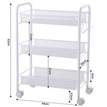 &ripiano di stoccaggio Unità di scaffalatura - Carrello di stoccaggio a più strati con struttura a pavimento a scaffali di stoccaggio mobile con ruote Scaffale di finitura (Color : A)
