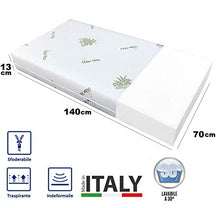 DOLCI SOGNI Materasso Lettino 70x140 cm, Spessore 13 cm, Materasso Culla Bambino per Lettino Neonati - Fodera in Aloe Vera, Sfoderabile e Lavabile, Materasso Lettino Neonato