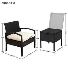 Set Mobili da Giardino Set Mobili da Esterno Set Di Mobili Da Giardino Resistenti Alle Intemperie Del Balcone Set Di Mobili Balcone 2 Seater Con Spazio Di Archiviazione Per Giardino Balcone Terrazza
