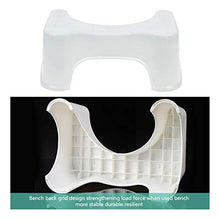 CHENJIAO Squatting Sgabello Casa Squatting Sgabello Bagno Squat Igienici Sgabello Compact Squatty Potty Sgabello Sede Portatile for La Casa da Bagno Strumenti Toilette (Color : White)