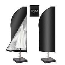 Herefun Telo Protettivo per Ombrellone, Fodera Protettiva con Asta Telescopica, Oxford 210D Copriombrellone Copertura Impermeabile, Resistente ai Raggi UV, 265 x 40 x 70 x 50 cm (280x30x81x46cm)