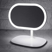 WXL Specchi da Tavolo 360 ° Ruota Rotante Specchio Touch Screen Touch Screen Specchio cosmetico con Luce a LED per Specchio di Viaggio Specchio Trucco con LED