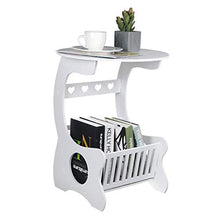 Comodino Tavolino con cestello portaoggetti Scrivania per computer portatile Comodino rotondo Divano Divano Comodino Tavolino Scaffale Scaffale Portaoggetti Per ufficio a casa Design moderno Mobili