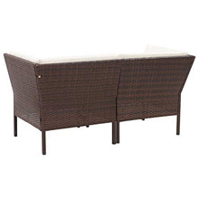 vidaXL Set Divani da Giardino 6 pz con Cuscini Elegante Robusto Sofa Modulare e Tavolino Salotto Arredi per Esterni in Polyrattan Marrone