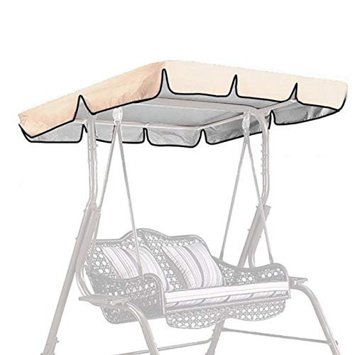 MOVKZACV - Copertura per altalena da patio, di ricambio per portico, tenda a dondolo, copertura per altalena, copertura impermeabile per sedie da giardino