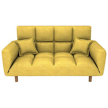 WSZMD Lavoro di Divano Letto Pigro Divano Letto Doppio Rete Rosso Modello Semplice Pieghevole Tatami Camera Letto Balcone Piccolo Divano, Divano Letto (Color : Green+Orange)