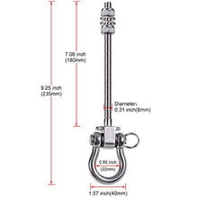BeneLabel 2 Pezzi Gancio per Soffitto con SUS304 Acciaio Inossidabile, Gancio per soffitto Suspension, Lunghezza 23 cm, Yoga, Amaca, Sacco da Boxe, capacità di Carico Fino a 800Kg